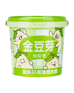Golden Buds Mid-Autumn Gift - 9 Mini Pears 210g Pure Pear Syrup Bucket, Autumn Pear Syrup for Kids, Portable Snack for Children and Office, Health-Conscious Treat