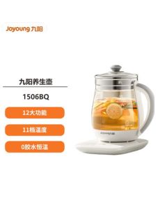 Joyoung Mini Glass Teapot with 12 Functions and 11 Temperature Settings, 0 Glue Constant Temperature Kettle 1.5L DGD1506BQ