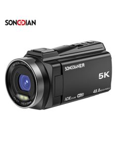SONGDIAN Digital Camcorder with 5K HD Optical Zoom, Anti-Shake Handheld Portable DV Camera for Home Travel Vlog Short Videos, 256GB Memory