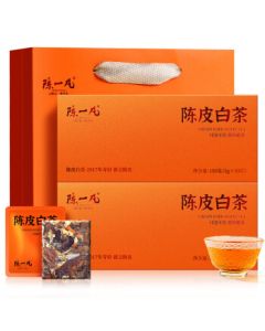 Chen Yifan Tea - Tangerine Peel White Tea, Xinhui Tangerine Peel & Fuding White Tea Biscuits, Shou Mei Gift Box 300g