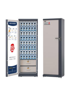 Guub 50-Compartment Mobile Phone Shielding Cabinet, Certified for Confidential Meetings, 5G Signal Blocking Storage Cabinet P50L (Left-Opening Door)