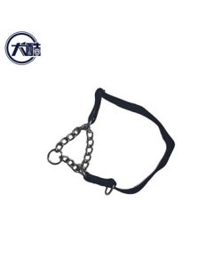 Quanku Stainless Steel Dog Collar, Retractable Collar, Black