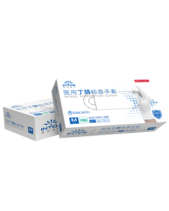 Intco Medical Disposable Nitrile Gloves, Examination Cleaning Dishwashing Household Food-Grade Nitrile Gloves, White Size M