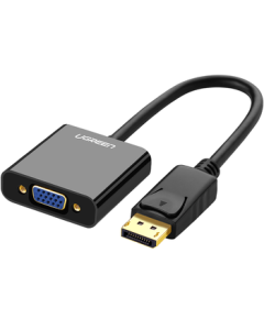 UGREEN DP to VGA Adapter DisplayPort to VGA Female HD Video Converter Cable for Desktop PC to Monitor TV Projector 20415