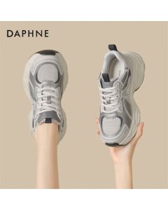 Daphne Women's Shoes Spring Casual Shoes Lightweight Platform Retro Running Sneakers 4025101067 Grey Blue 36