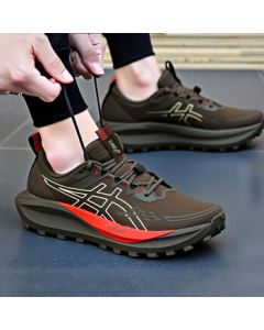 ASICS Men's Running Shoes GEL-TRABUCO 13 Cushioned Comfort Breathable Low-Top Sneakers Green 43.5