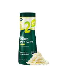 Engnice Baby Puff Banana Flavor - Infant Snacks for Babies & Kids, Fish-Shaped Puff Sticks, Can 36g