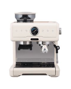 Daewoo Coffee Maker DY-KF26A Koluo White, Home & Commercial All-in-One Grinding Compact Semi-Automatic Coffee Machine