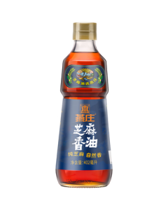 Yanzhuang Sesame Oil 402ml [Premium Grade] 100% Pure Sesame Oil for Cold Dishes, Hot Pot Dipping, and Seasoning