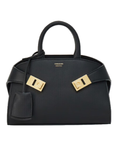 Ferragamo Women's Black Hug Handbag 0768853 (Mini) Gift for Girlfriend