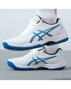 ASICS Men's All-Season Tennis Shoes 1041A337-103 White/Blue 42.5