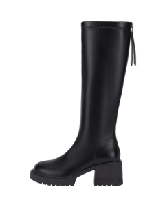 Daphne Women's Knee-High Riding Boots 2022 Chunky Heel Fashion High Boots Stewardess Boots Black 39