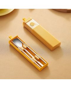 VISIONS Corning Portable Tableware Set, 2-Piece 316 Stainless Steel Cutlery, Portable Utensil Set