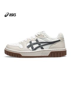 ASICS Court MZ 2.0 Unisex Fashion Casual Sneakers in White/Beige/Carbon Grey - Size 40.5
