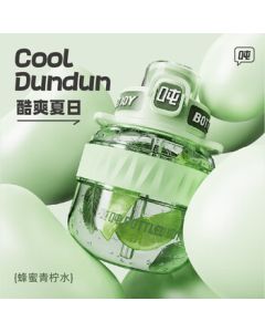 Ton Ton Water Bottle Large Capacity Sports Bottle Cool Ton Ton Cup Summer Student Dun Dun Cup Free Rhythm Green 1.1L