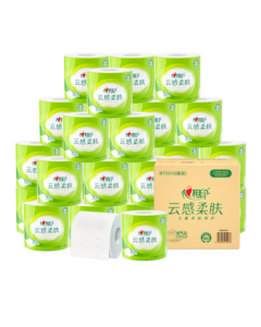 Hearttex Toilet Paper, Cloud-Touch Soft Skin, Core 4-Ply 110g*30 Rolls, Bath Tissue, Toilet Roll