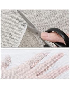 Jingu Strong Mosquito Screen Net, Thickened & Denser Dustproof Self-Install Nylon Insect Net, 1.5m Width x 10m Length, White