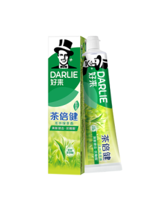 DARLIE (formerly Darkie) Tea Care Longjing Green Tea Toothpaste for Fresh Breath and Oral Health Improvement 190g (Old and New Packaging)