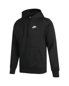 Nike Men's Winter Hooded Sweatshirt, Fleece-Lined for Warmth, Casual Sportswear BV2655-010 Black XL