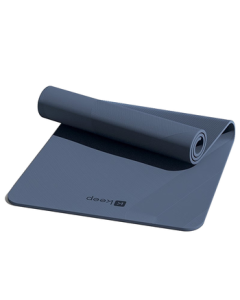 Keep Yoga Mat, Fitness Mat TPE Non-Slip Widened 183*80cm for Beginners, Home Use for Men and Women, Midnight Blue