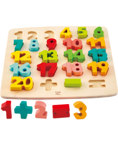 Hape (Germany) Children's Puzzle Toy - 4-Stage Number Enlightenment 3D Puzzle, Gift for Boys and Girls Ages 3+ E1550