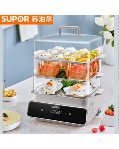 SUPOR 15.7L Large Capacity Multi-functional Electric Steamer with Smart Timer for Home Use - ZN26FC32