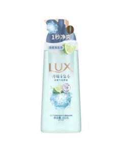 LUX Bubble Refreshing Shower Gel Sea Salt Scent 400G*2 Bottles Nourishing & Moisturizing Long-Lasting Fragrance