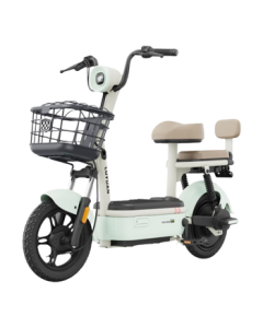 Luyuan [Back-to-School Gift] Electric Bicycle - Little Lucky Star 60KM Range E-Bike with LED Headlight, Home Electric Scooter, Liquid-Cooled Motor Guaranteed for 10 Years, Sand Beige