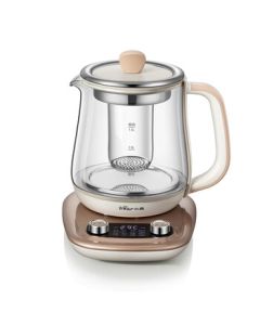 Bear Health Kettle Electric Kettle Dual Knob 1.5L Tea Maker Insulated Flower Tea Kettle Office Small Household Water Boiler Wellness Pot YSH-C15V1