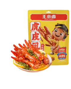 Wang Xiaolu Tiger-Skin Chicken Feet, Recommended by Yang Mi, Same Style as Yang Mi, Braised Flavor 210g, Chicken Feet, Braised Chicken Feet, Snack