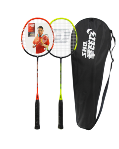 DHS Double Happiness Badminton Racket Pair Set Carbon E-EG810 (Includes Badminton Grip)