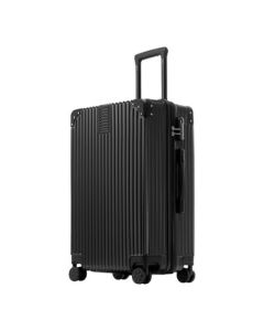 CARTELO Crocodile 24-inch Luggage Suitcase Trolley Carry-on Spinner Wheel Lockable Suitcase - Black