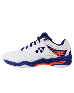 YONEX Badminton Shoes SHB57EX - Comfortable, Breathable for Competition & Training, Unisex, White/Neon, Size 37