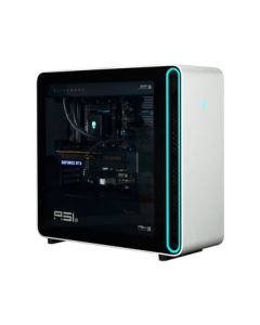 Alienware Gaming Desktop Area-51 High-End Esports PC (Ultra 9 64GB 2TB RTX5080) Stellar Silver Water-Cooled Black Myth 80L AI Graphics Station