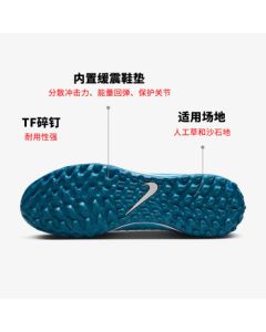 Nike (NIKE) Men's Lunar 2 TF Soccer Cleats FJ2566-400 Flying Blue Size 42