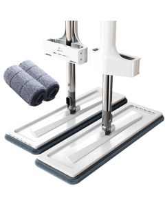 Jiabangshou Flat Mop 36cm Household One-Swipe Clean No-Hand Wash 2025 Water-Absorbing Floor Mopping Magic Broom Mop with Built-in Cleaning