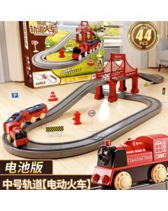 Hersi Electric Train Track Toy for Kids, Roller Coaster Toy for Boys Aged 3-6, New Year Birthday Gift