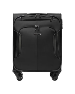 Samsonite 20-inch Expandable Softside Luggage with Spinner Wheels, Business Travel Suitcase, TSA Lock, Black Checked Bag