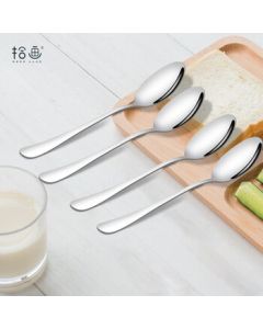 Shihua Stainless Steel Spoons - 4-Piece Set (Western Spoon, Ice Cream Spoon, Main Course Spoon, Rice Spoon) SH-865