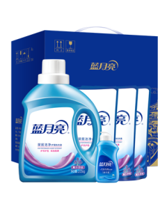Blue Moon Lavender Clean Laundry Detergent 2.05kg + 500g*3 Refill Packs + White Orchid Hand Wash (Travel Size) 80g