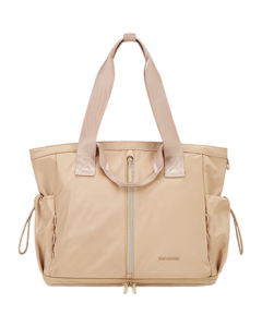 Samsonite Fashion Casual Women's Tote Bag, Large Open Top Shoulder Bag, Lightweight Fabric Handbag NT0 Light Brown - Perfect Gift for Her