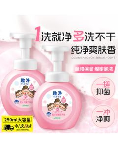 Lion Kiyo Foaming Antibacterial Hand Soap Pure Refreshing Scent 250ml - Suitable for Family & Kids, Natural, Imported