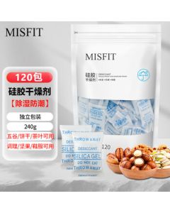 MISFIT Silica Gel Desiccant 2g x 120 Packs - Moisture Absorber for Camera, Food, Wardrobe, and Pet Supplies