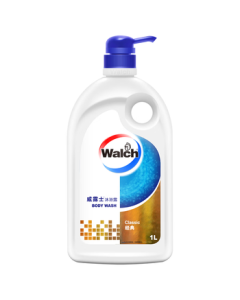 Walch Classic Shower Gel 1L Large Bottle Family Pack - Moisturizing Body Wash for Cleansing, Suitable for Men and Women
