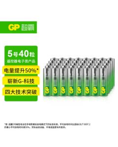 GP Super Alkaline AA Batteries 40-Pack, Size 5/AA/R6P Dry Cell Batteries for Ear Thermometers, Oximeters, Blood Pressure Monitors, Glucose Meters, Mice, etc. (Same as Retail Store Version)