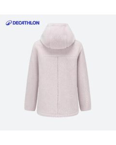 Decathlon SH500 Women's Winter Hiking Faux Lambswool Warm Jacket Purple XL-5263782