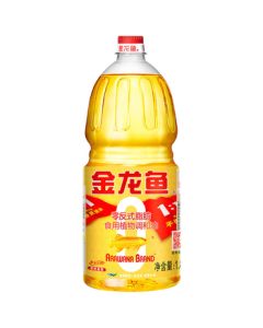 Jinlongyu Edible Oil Non-GMO Gold Edition Golden Ratio Zero Trans Fat Blended Vegetable Oil 1.8L