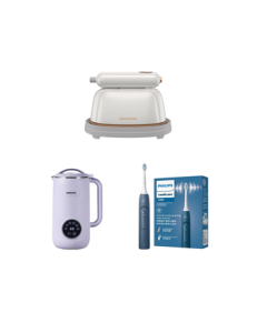 DAEWOO Soy Milk Maker DYPB-0616 (Random Color) + Steam Iron DYGT-1308 (Upgraded Version) + Electric Toothbrush Diamond Series 3 HX5181/02 Nebula Blue