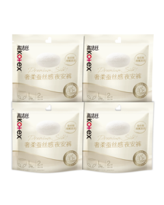 Kotex [Ultimate Softness] Silk-like Overnight Pants Size L 8-Pack for 110-154 lbs, Incontinence Underwear for Women