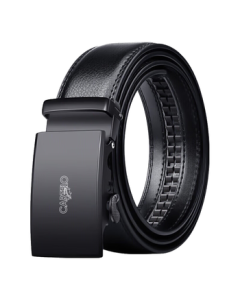 CARTELO Crocodile Men's Leather Belt Automatic Buckle Casual Dress Belt for Young Men, Versatile Business Gift for Valentine's Day